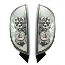 Zadní čirá světla Ford Focus 98-04 – LED, chrom