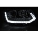 VW T5 Facelift (10-15) přední světla TUBE LIGHT DRL, černá