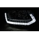 VW T5 Facelift (10-15) přední světla TUBE LIGHT DRL, chrom