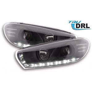 VW Scirocco 3 (08-14) přední světla D-LITE DRL, černá