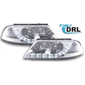 VW Passat 3BG B5 (00-05) přední světla D-LITE DRL, chrom