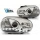 VW Golf 4 (97-03) přední světla D-LITE DRL, chrom