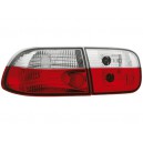 Čirá světla Honda Civic 92-95 2+4dv. – červená/krystal