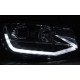 VW T6 (15-19) přední světla TUBE LIGHT DRL, chrom