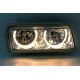 VW Passat 35i B4 (93-97) přední světla ANGEL EYES, chrom