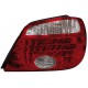 Zadní čirá světla Mitsubishi Outlander 05-06 - LED, červená/krystal