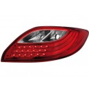 Zadní čirá světla Mazda 2 07-10 - LED, červená/krystal