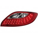 Zadní čirá světla Mazda 2 07-10 - LED, červená/krystal