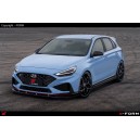 Hyundai i30 N (2020- ) přední tuning spoiler, ČERNÝ LESK
