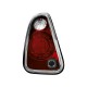 Zadní čirá světla Mini One / Cooper 01-06 – LED, červená/krystal