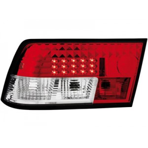 Čirá světla Opel Calibra 90-98 – LED, červená/krystal