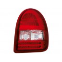 Zadní čirá světla Opel Corsa B 93-01 – LED, červená/krystal