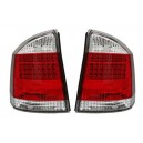 Zadní čirá světla Opel Vectra C 02-07 – LED, červená/krystal