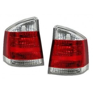Čirá světla Opel Vectra C 02-07 – červená/krystal