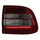 Zadní čirá světla Porsche Cayenne 03-07 - LED, červená/kouřová