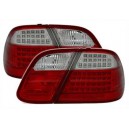 Zadní čirá světla Mercedes Benz CLK C208 97-02 – LED, červená/krystal