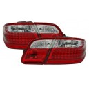 Zadní čirá světla Mercedes Benz E-tř. W210 95-02 – LED, červená/krystal