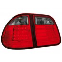 Čirá světla Mercedes Benz W210 T-Model – LED, červená/kouřová