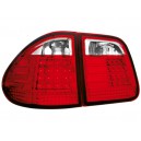 Zadní čirá světla Mercedes Benz W210 T-Model – LED, červená/krystal