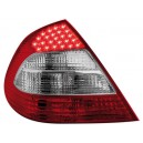 Čirá světla Mercedes Benz W211 E-tř. 02-06 – LED, červená/krystal