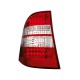 Zadní světla Mercedes Benz W163 M-tř. 98-01 - LED, červená/krystal