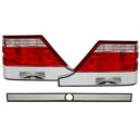 Čirá světla Mercedes Benz W140 97-99 S-tř. - červená/krystal