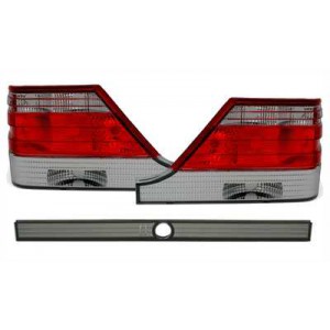 Zadní světla Mercedes Benz W140 97-99 S-tř. - červená/černá