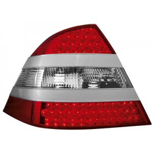 Čirá světla Mercedes Benz W220 98-05 S-tř. - LED, stříbrná