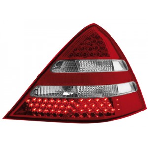 Čirá světla Mercedes Benz SLK R170 96-04 – LED, červená/krystal