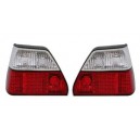 Zadní čirá světla VW Golf II 83-92 – LED, červená/krystal