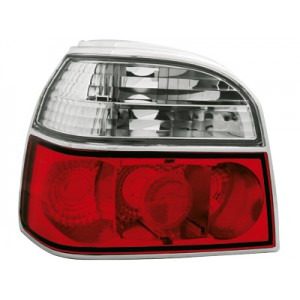 Čirá světla VW Golf III 91-98 – červená/krystal