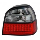 Čirá světla VW Golf III 91-98 – LED, červená/krystal