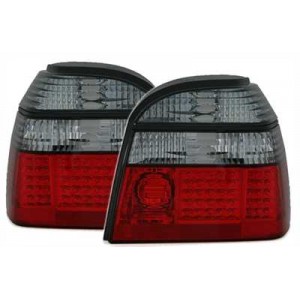 Zadní čirá světla VW Golf III 91-98 – LED, červená/kouřová
