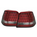 Čirá světla VW Golf IV 97-06 – LED, červená/krystal