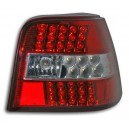 Zadní čirá světla VW Golf IV 97-06 – LED, červená/krystal