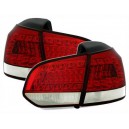 Zadní čirá světla VW Golf VI 5K 10/08- _ LED, červená/bílá