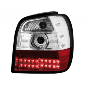 Čirá světla VW Polo 6N 95-98 – LED, červená/krystal