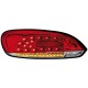 Čirá světla VW Scirocco III 08-10 - LED, červená/krystal