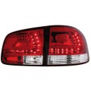 Zadní čirá světla VW Touareg 02-10 – LED, červená/krystal