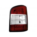 Čirá světla VW T5 03-09 - LED, červená/krystal