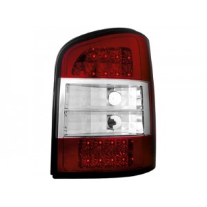 Čirá světla VW T5 03-09 - LED, červená/krystal