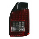 Zadní čirá světla VW T5 03-09 - LED, červená/černá