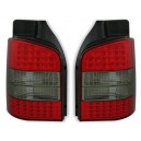 Zadní čirá světla VW T5 03-09 - LED, červená/kouřová