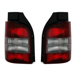 Zadní čirá světla VW T5 03-09 – červená/černá