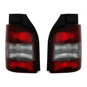 Zadní čirá světla VW T5 03-09 – červená/černá