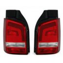 Zadní čirá světla VW T5 Facelift 09/09+ _ – červená/krystal