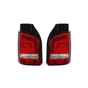 Zadní čirá světla VW T5 Facelift 09/09+ _ – červená/krystal